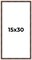 15x30 Bamboo Picture Frame with UV-Resistant Acrylic & Acid Free Backing, Available in 4 Finishes - Brown, Black, Gold, and Natural